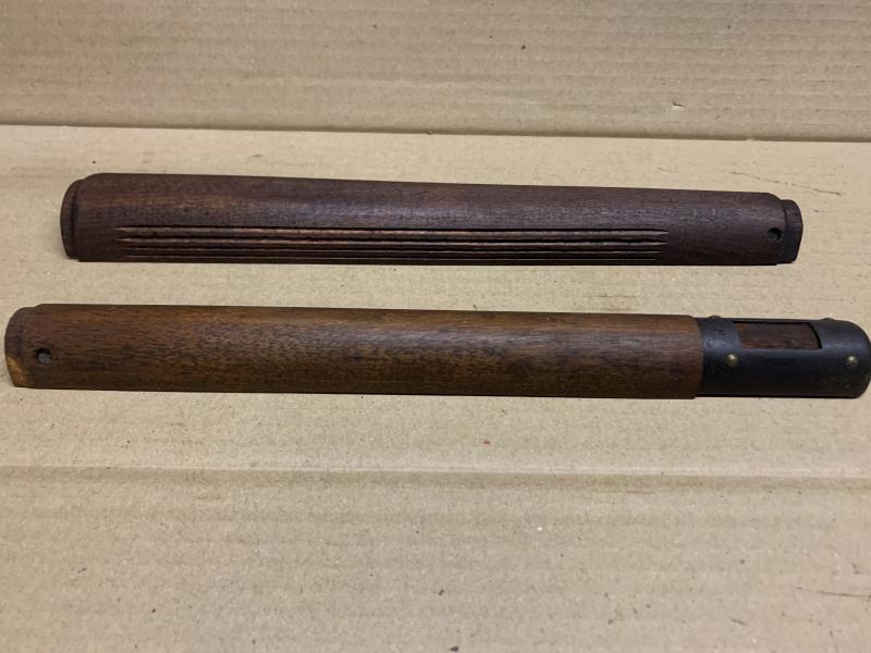 LEE ENFIELD NO4 SAVAGE GROOVED TOP HANDGUARD SET. BOTH SAVAGE MARKED