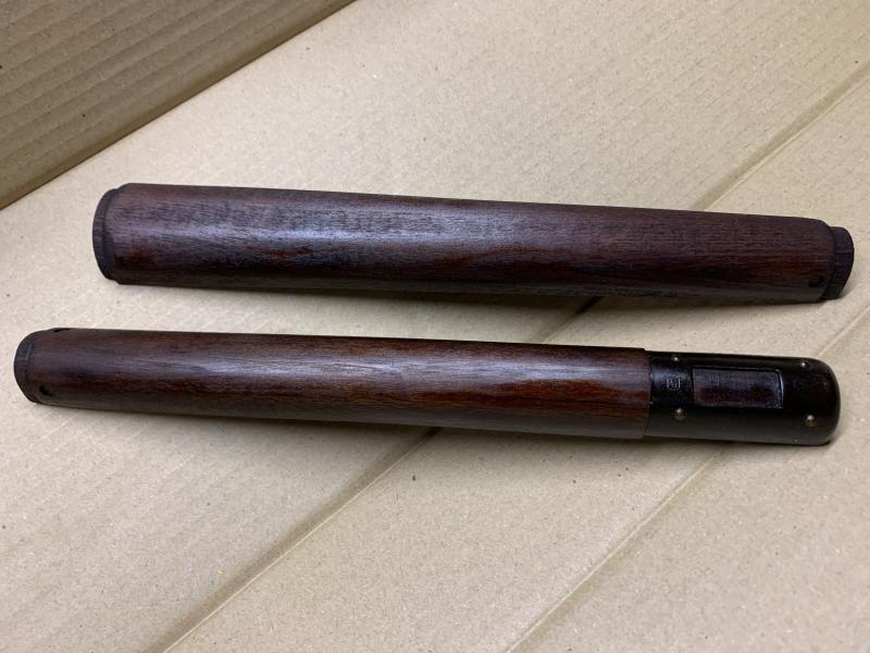LEE ENFIELD NO4 SAVAGE SMOOTH TOP HANDGUARD SET. BOTH SAVAGE MARKED