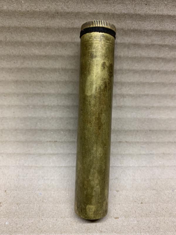 LEE ENFIELD SMLE WW1 BRASS OIL BOTTLE. EFD ENFIELD MARKED