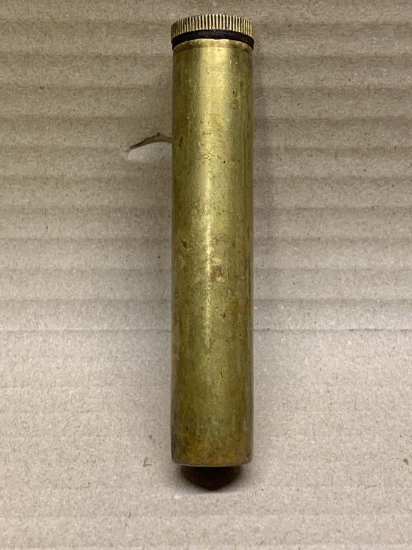 LEE ENFIELD SMLE WW1 BRASS OIL BOTTLE .BSA INSPECTION MARKED