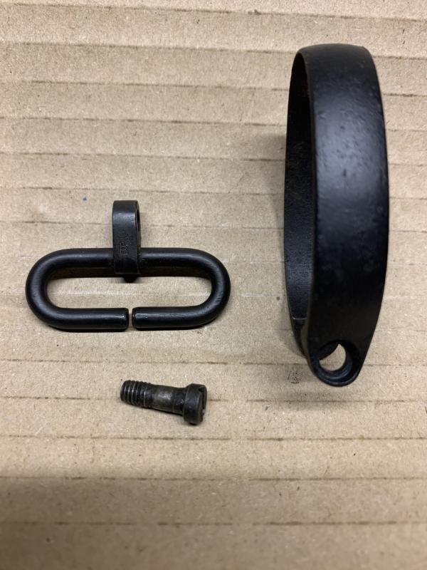 LEE ENFIELD NO4 MIDDLE BAND ,SWIVEL AND SCREW. BOTH LONG BRANCH MARKED