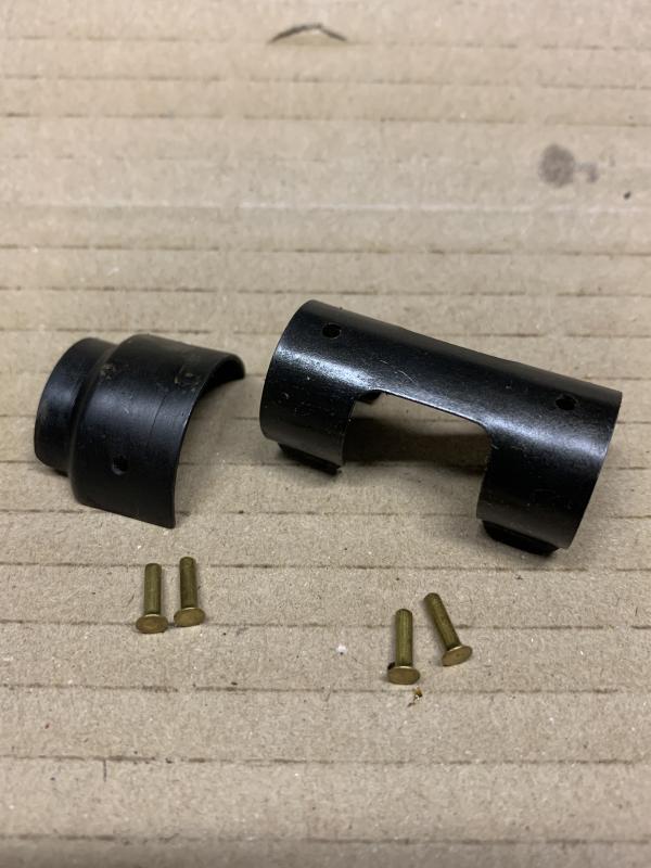 LEE ENFIELD SMLE NO1 MK3  SPRING,END CAP AND BRASS RIVETS FOR TOP HANDGUARDS
