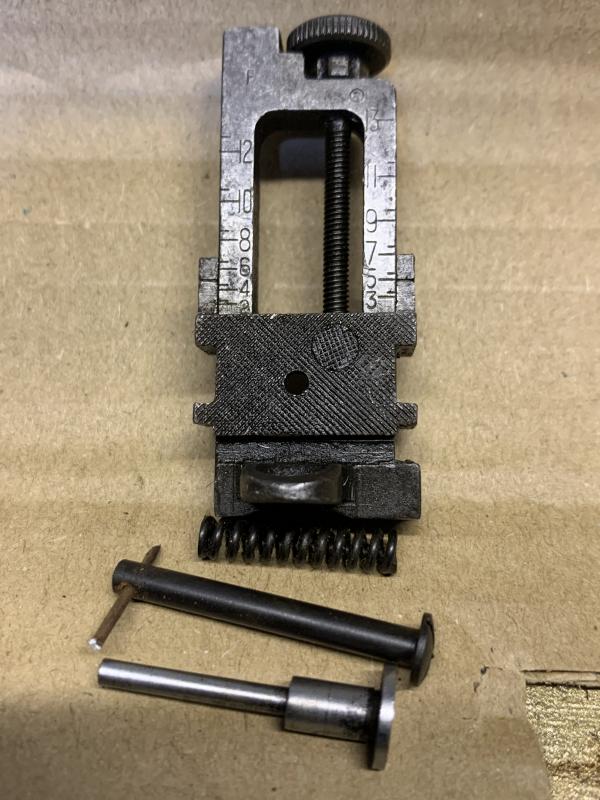 LEE ENFIELD No4 MK1 SINGER TYPE MILLED REAR SIGHT. GOOD WORKING ORDER WITH GOOD CLICKS.2