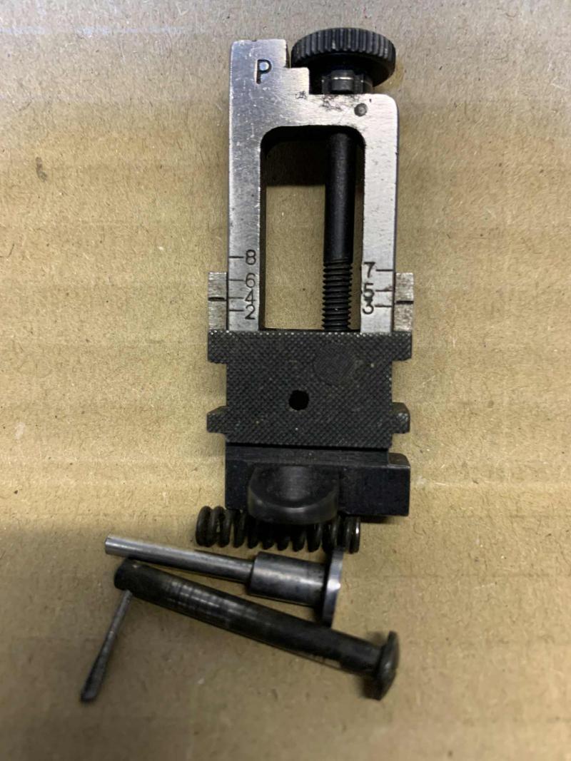 LEE ENFIELD No5 JUNGLE CARBINE REAR  SIGHT AND PINS.