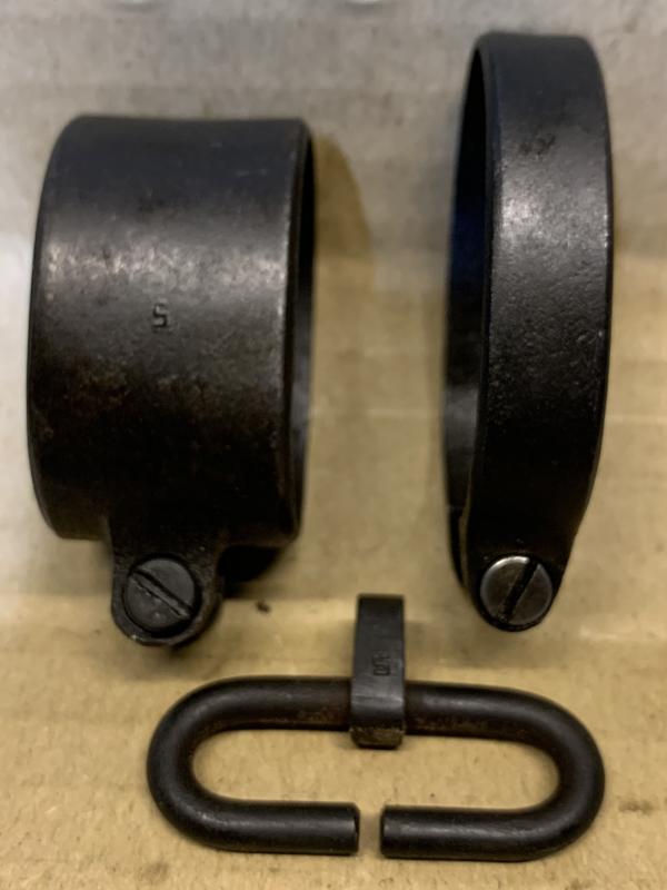 LEE ENFIELD No4 SAVAGE MARKED MILLED BAND SET . ALL PARTS SAVAGE MARKED...