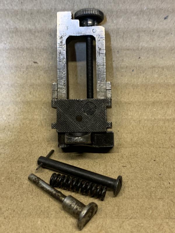 LEE ENFIELD No4 MK1 SINGER TYPE MILLED REAR SIGHT. GOOD WORKING ORDER WITH GOOD CLICKS 1.