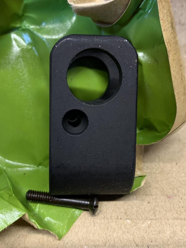 LEE ENFIELD No4 FRONT SIGHT PROTECTOR AND SCREW. BOTH UNUSED OLD STOCK.