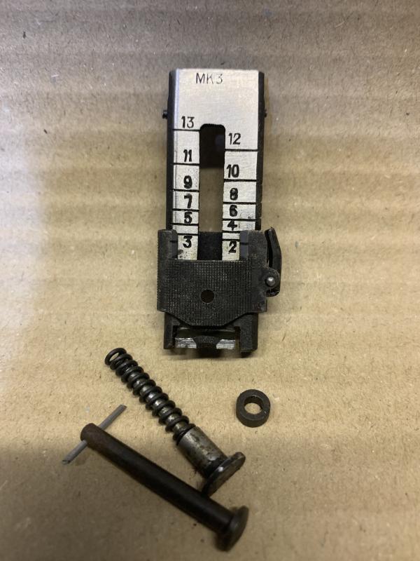 LEE ENFIELD No4 REAR SIGHT AND FITTINGS.