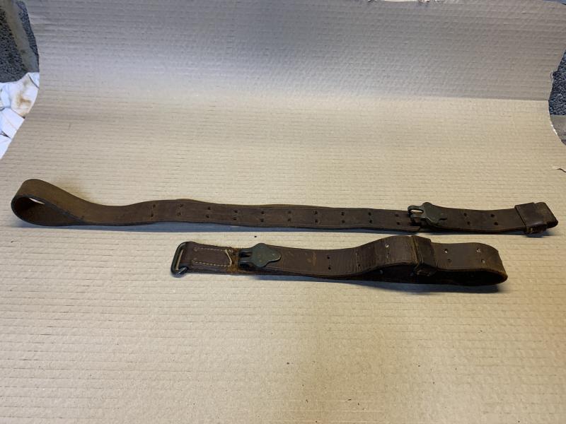 WW1 SCARCE ORIGINAL M1907 PATTERN 17 TWO PIECE LEATHER SLING
