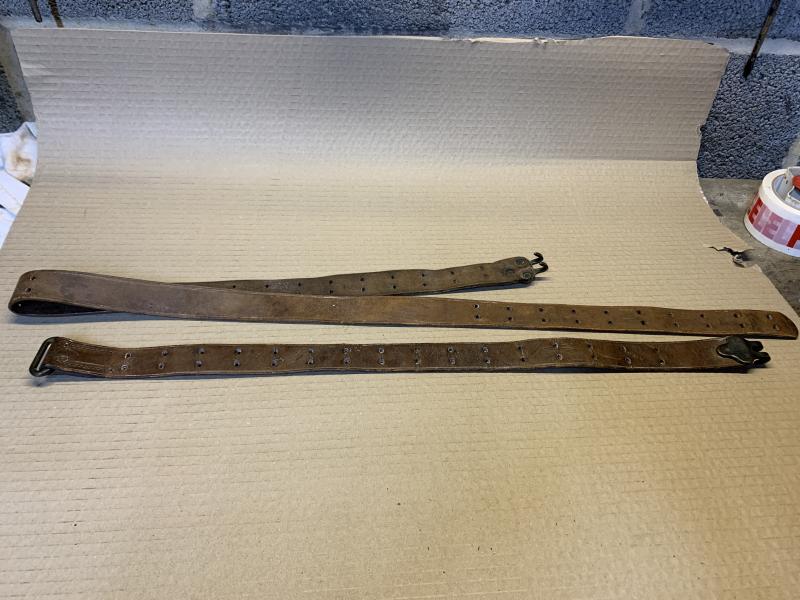 WW1 SCARCE ORIGINAL M1907 PATTERN 17 TWO PIECE LEATHER SLING