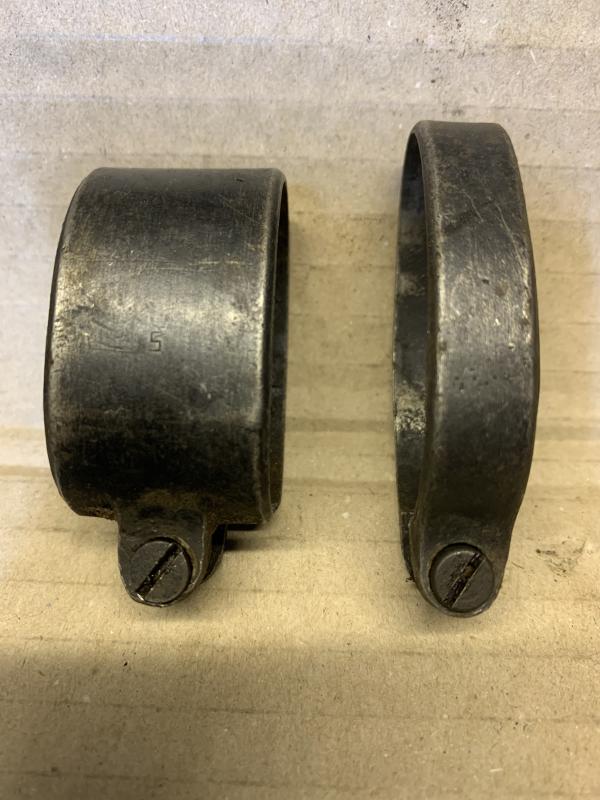 LEE ENFIELD No4 SAVAGE MILLED BANDS. BOTH SAVAGE MARKED