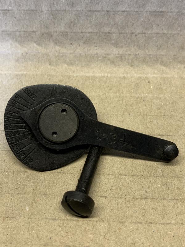 ENFIELD P14/P17 FRONT VOLLEY DIAL SIGHT AND POINTER. POINTER IS COPY.